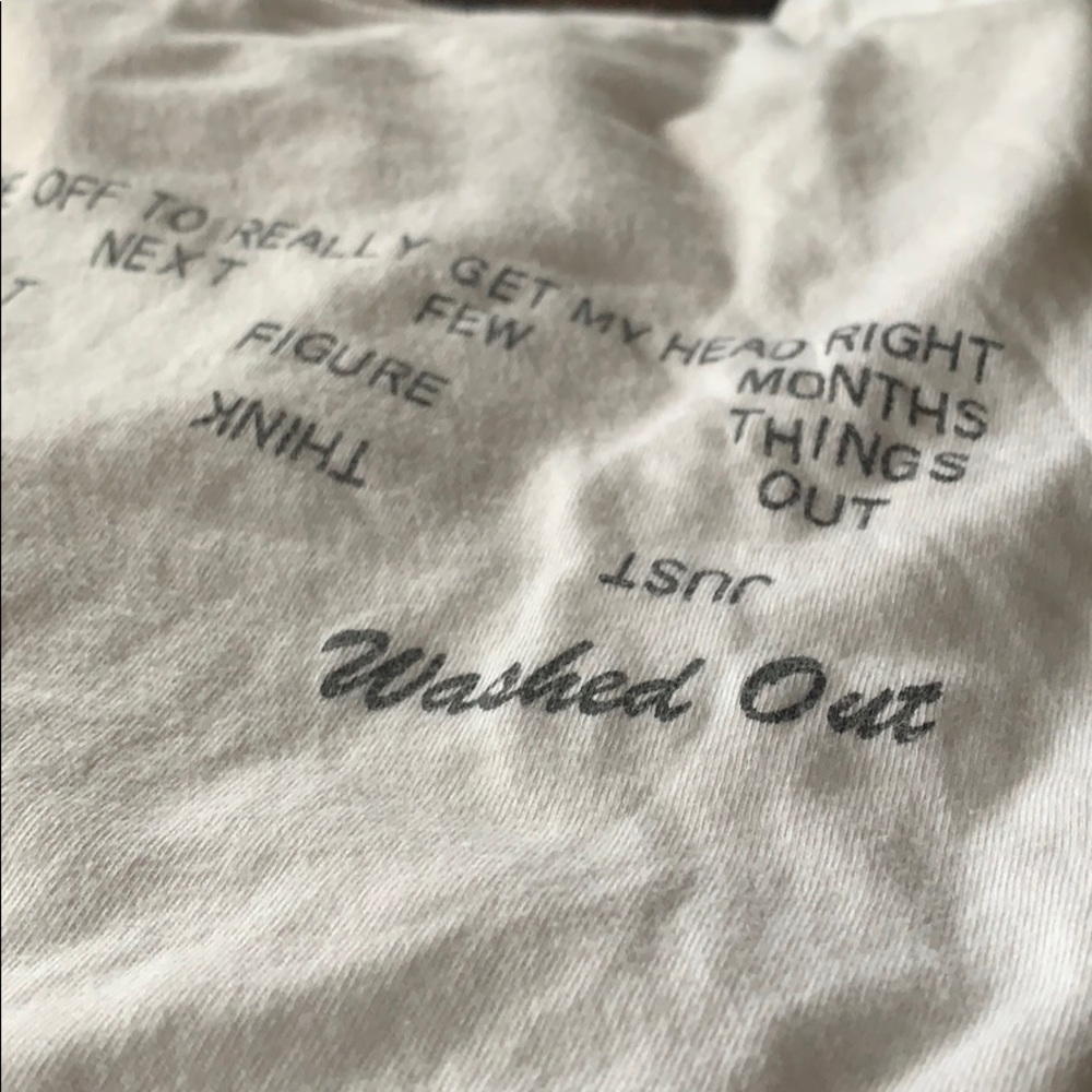 Washed Out concert shirt